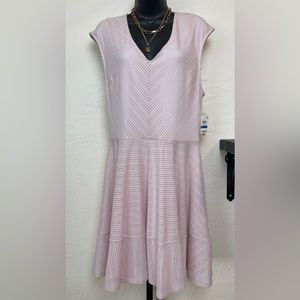 BAR III Coral Mist Sleeveless Lined‎ Fit and Flare Dress